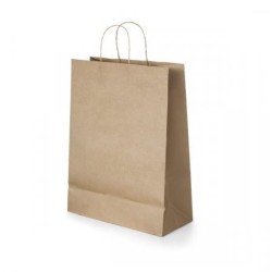 Petit sac en papier kraft brun 24 x 31 x 9 cm