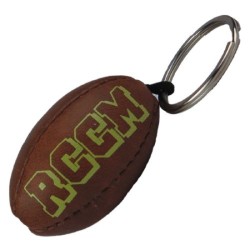Porte-clés Ballon Foot Rugby 3D Recto Verso Métal à Personnaliser